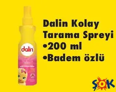 DALİN KOLAY TARAMA SPREYİ 200 ML BADEM ÖZLÜ DALİN KOLAY TARAMA SPREYİ 200 ML BADEM ÖZLÜ